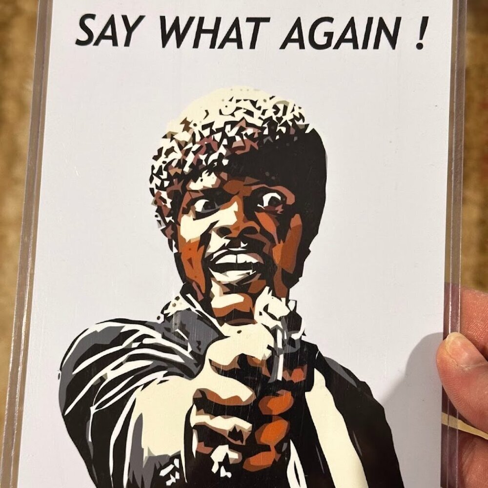 Pulp Fiction POP ART in Protected Sleeve - IFKYK this line is ICONIC